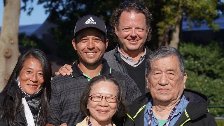 Xander Schauffele and his family
