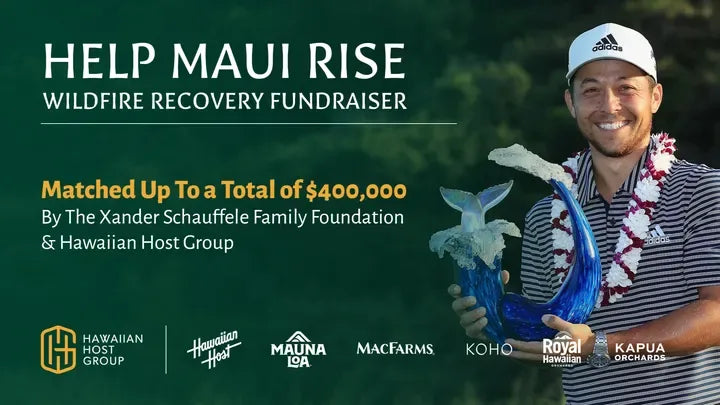 Xander Schauffele supports Maui
