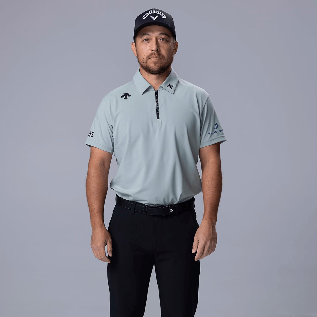 Xander Schauffele wearing Descente at the 2026 Rocket Classic