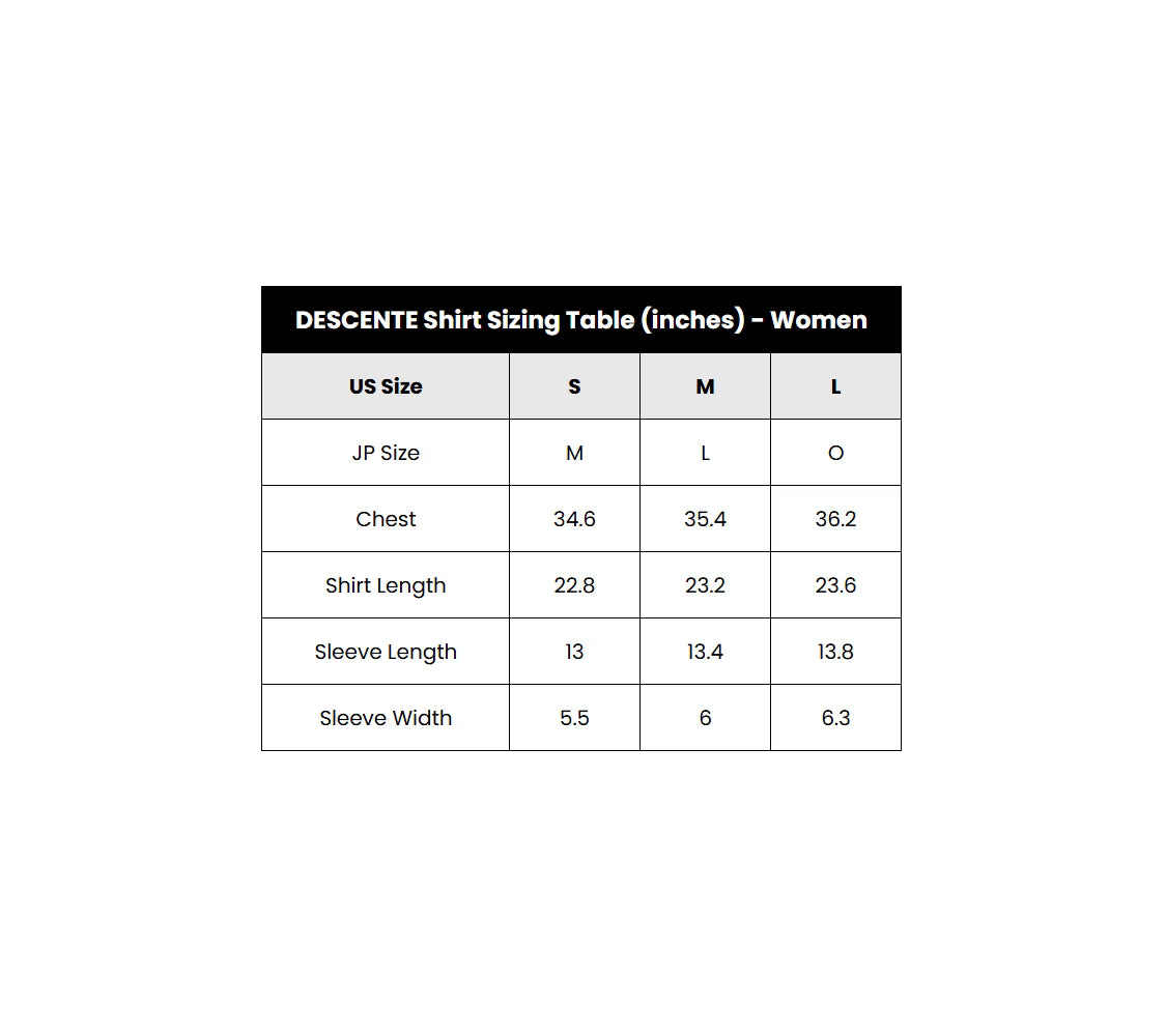 descente-womens-shirts-american-size-inches